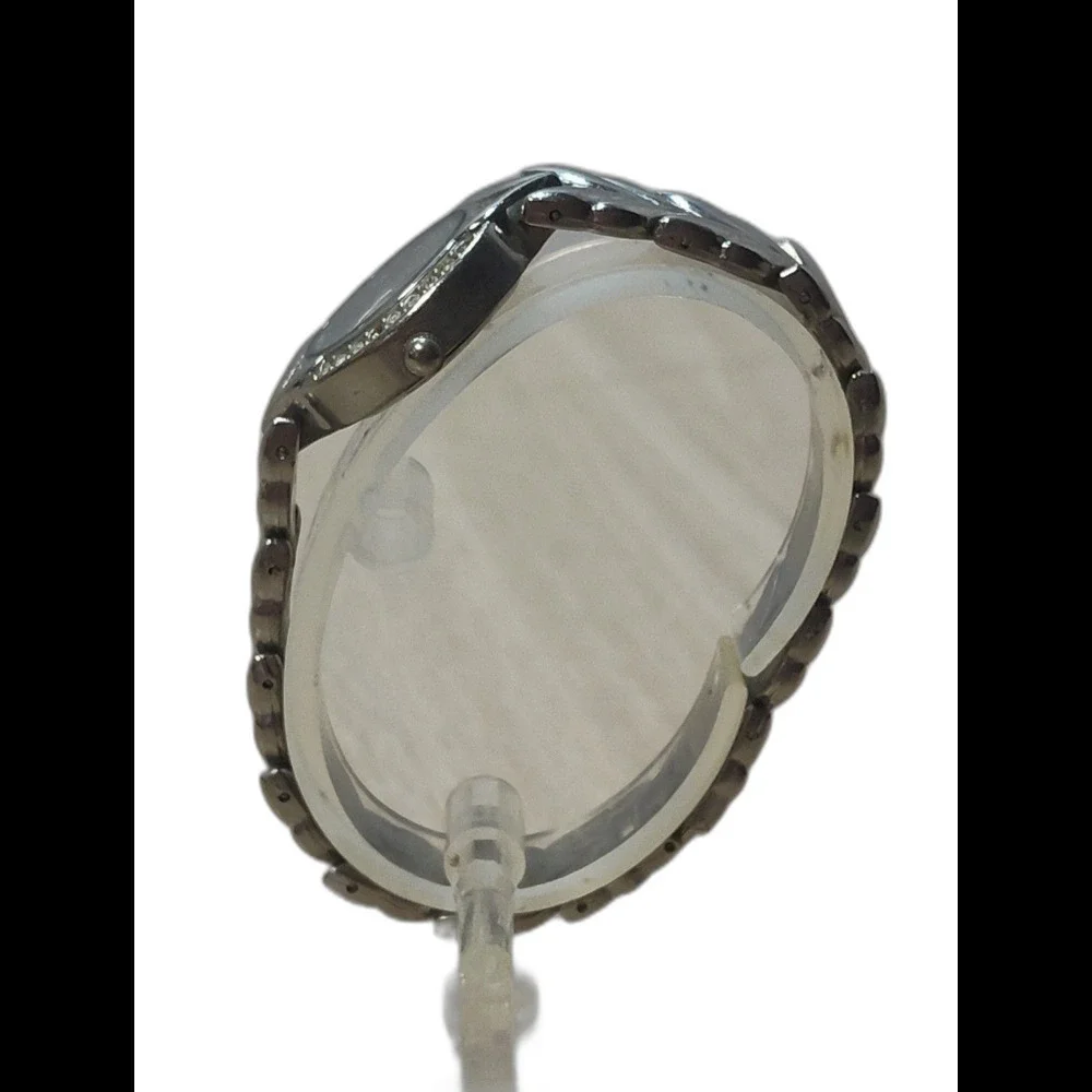 Cote d' Azur Watch Women Silver Tone Mother Of Pearl Dial Dainty Quartz
